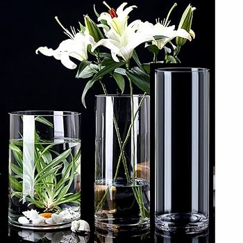 Amazon.co.jp: 大型クリアシリンダープラスチック花瓶
